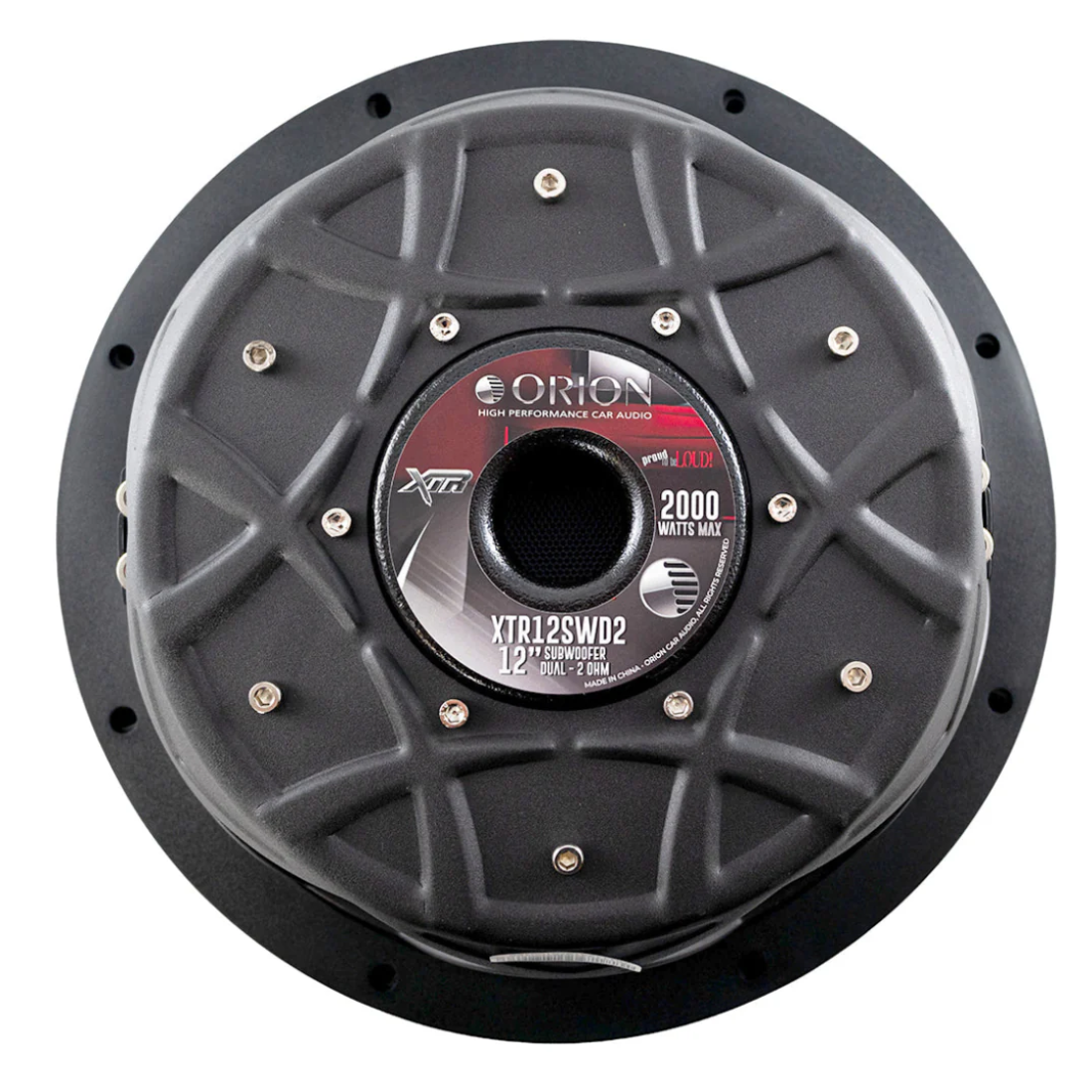 Orion XTR12SWD2 12" 2000W Peak Dual 2-Ohm Voice Coil DVC Shallow Mount Subwoofer