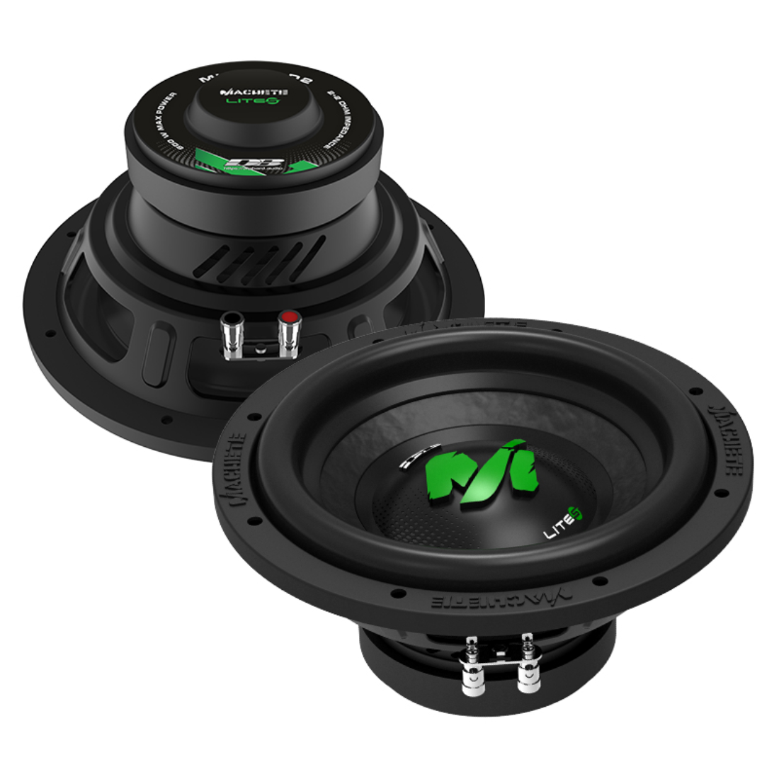 Deaf Bonce Machete ML-10S D2 10" 600W Max Dual 2-Ohm Voice Coil Car Subwoofer