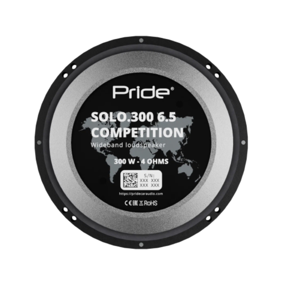 Pride SOLO 300 6.5" 300 Watts RMS Power 4-Ohm Car Audio Speakers (Pair)