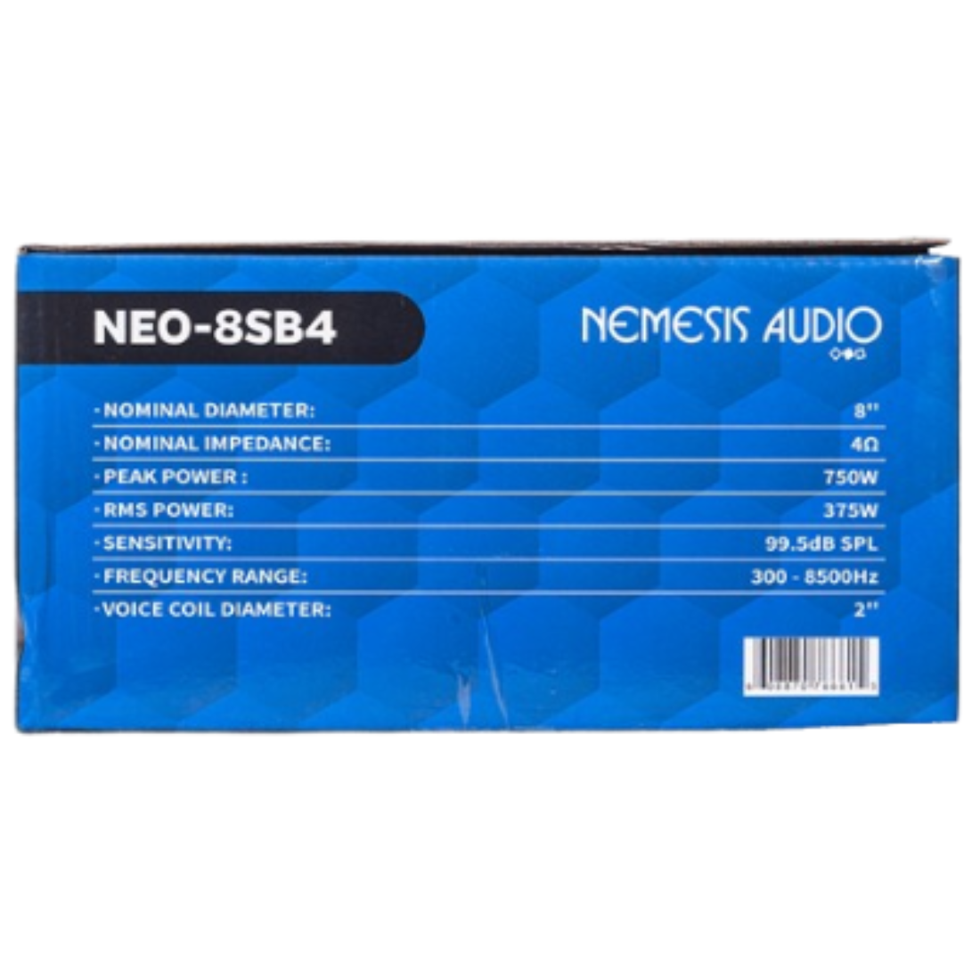 Nemesis Audio NEO-8SB4 4-Ohm 8" 750W Peak 2" VC Neodymium Midrange Speaker
