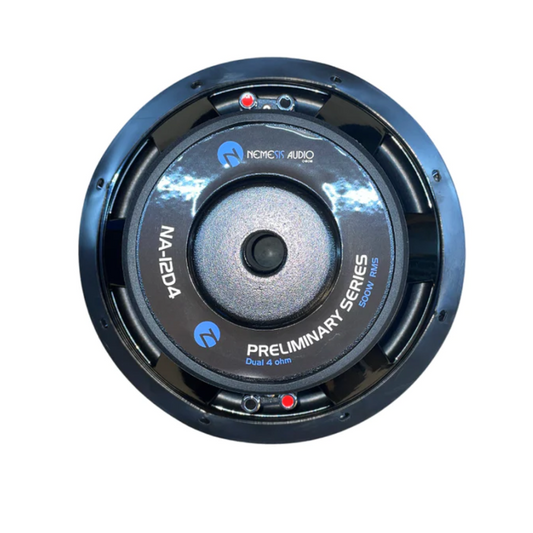 Nemesis Audio NA-12D4 12" 500W RMS Dual 4-Ohm Voice Coil DVC Car Subwoofer