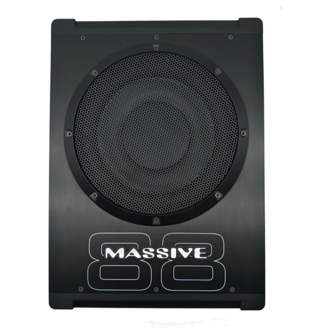 Massive Audio BOOM88 8" 400W Max Under Seat Active Subwoofer with Built-in Amp