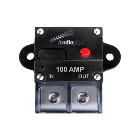 Audiopipe CB-100A 100 Amp Water Resistant Manually Resettable Circuit Breaker