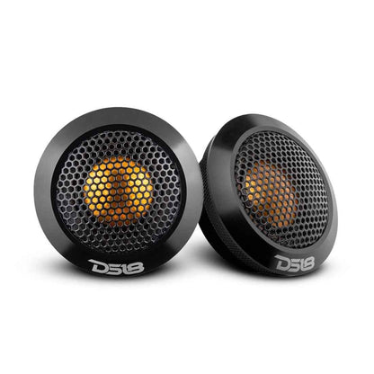 DS18 DTX 2.2" 60W Peak 4-Ohms Car Audio Titanium Dome Tweeter w/ Aluminum Body