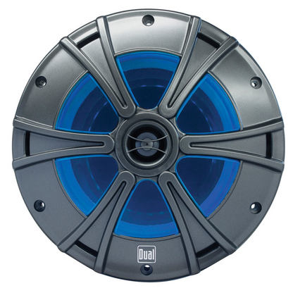 Dual Electronics DMS6516 6.5" 2-Way 300W Peak Marine Speakers w/ Blue LED Light