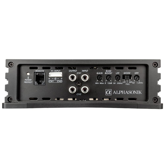 Alphasonik NA1000.2 Neuron Series 2-Channel 1000W Max Class-A/B Car Amplifier