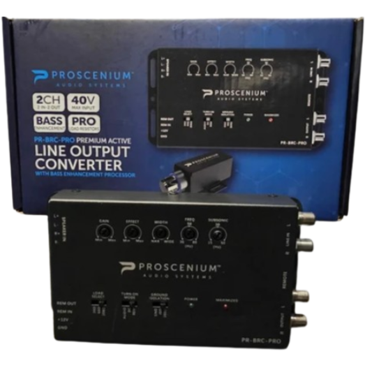 Proscenium PR-BRC-PRO 2-CH Line Output Converter w/ Bass Enhancement Processor