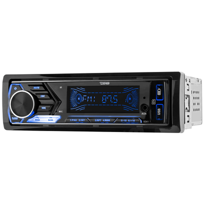 DS18 SDX1 1-DIN In-Dash Mechless Digital Media Bluetooth Receiver w/ Dual USB