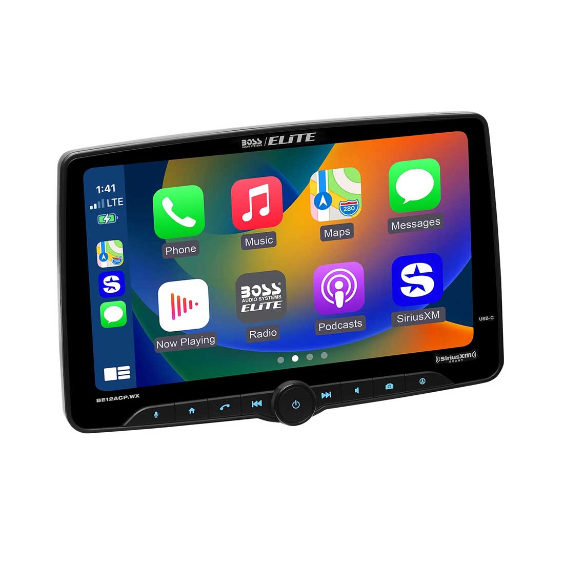 Boss Audio BE12ACP.WXC 1-DIN 12" Digital Multimedia Receiver w/ Rear-View Camera
