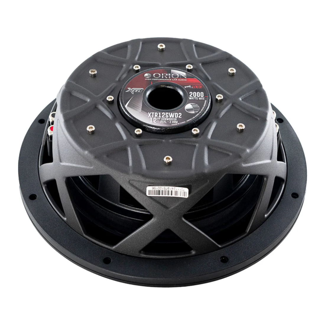 Orion XTR12SWD2 12" 2000W Peak Dual 2-Ohm Voice Coil DVC Shallow Mount Subwoofer