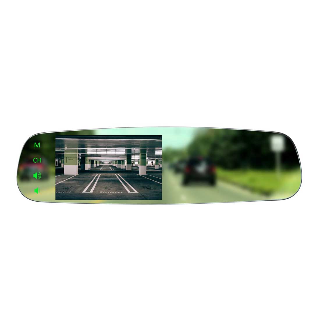 Boyo VTM43FL Frameless OE Style Rear View Mirror Monitor w/ 4.3" TFT-LCD