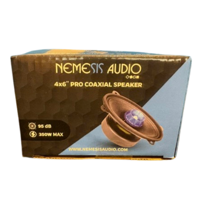 Nemesis Audio NA-46PRO 4" x 6" 350W Peak 1.25" VC 4-Ohms Car Coaxial Speaker