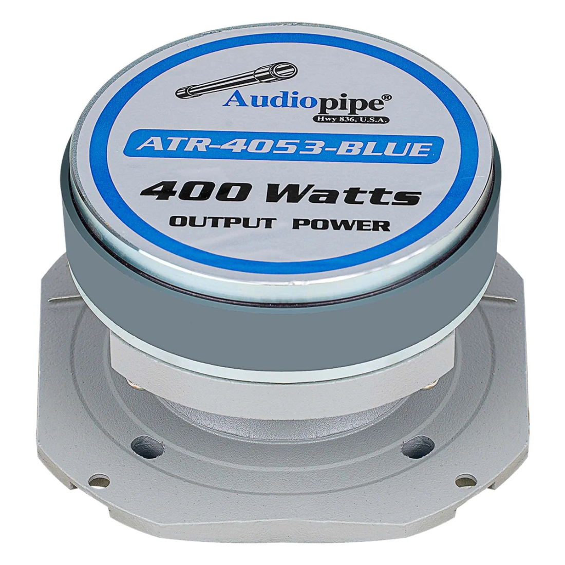 Audiopipe ATR-4053-BLUE 4in 400W Heavy Duty Super Tweeter Blue Audio Speaker
