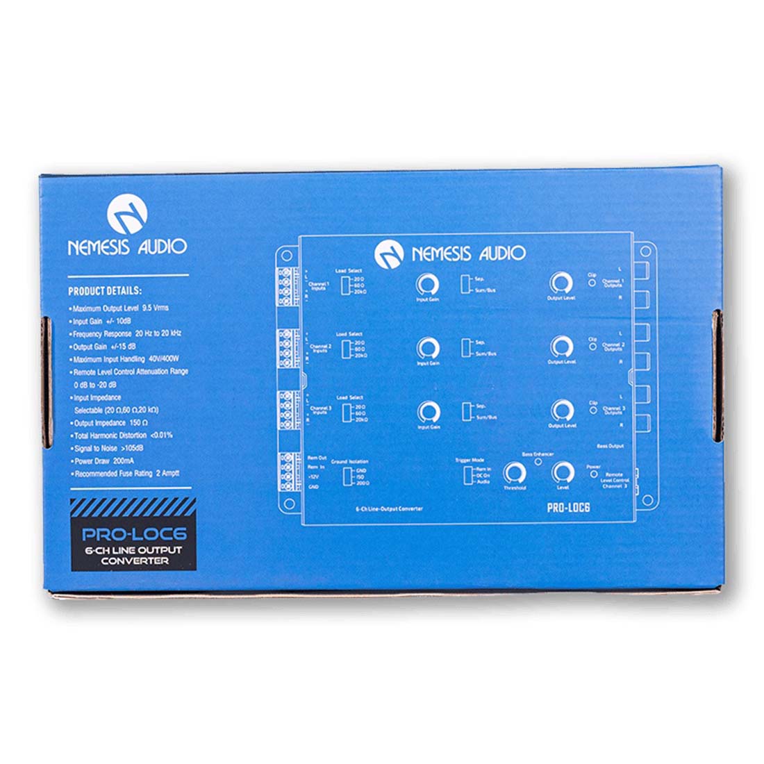 Nemesis Audio PRO-LOC6 400W Max Input 6-Channel Line Output Converter L.O.C