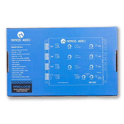 Nemesis Audio PRO-LOC6 400W Max Input 6-Channel Line Output Converter L.O.C