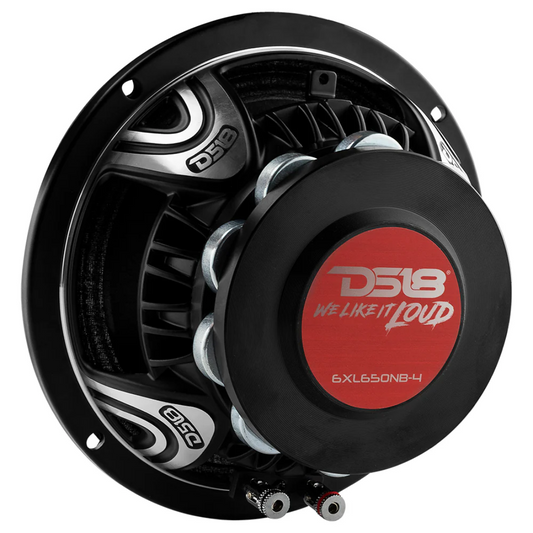 DS18 6XL650NB-4 6.5" 650W Max 4-Ohms Neodymium Mid-Range Loudspeaker with Bullet