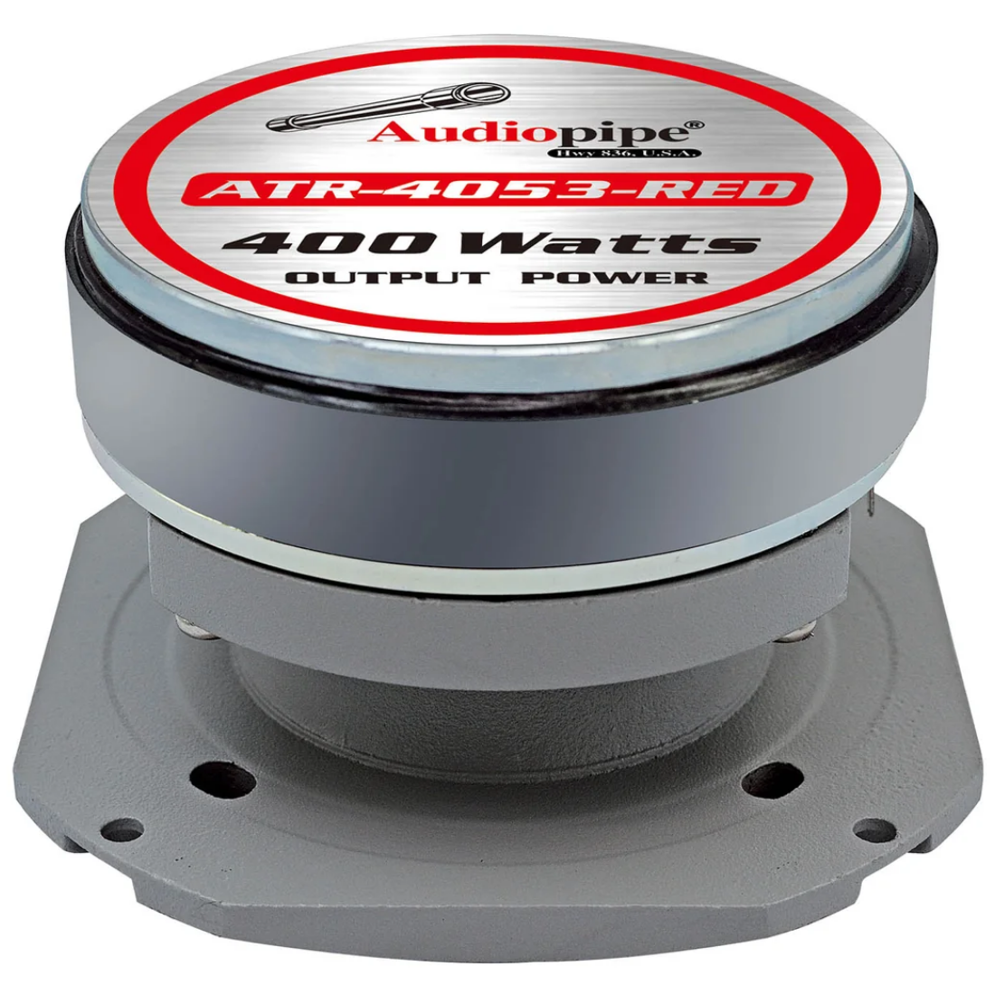Audiopipe ATR-4053-RED 400W Peak 4-8 Ohms 1.5" Kapton Voice Coil Super Tweeter