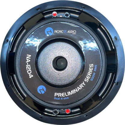 Nemesis Audio NA-12D2 12" 500W RMS Dual 2-Ohm Voice Coil DVC Car Subwoofer