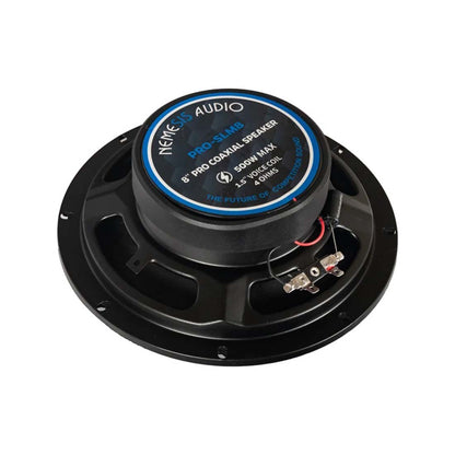 Nemesis Audio PRO-SLM8 8" 500W Peak 4-Ohm 1.5" VC Slim Pro Car Coaxial Speaker