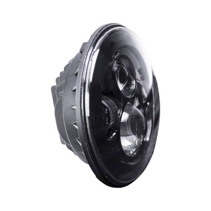 Heise BC-701B Universal 7" Black Round Motorcycle LED Replacement Headlights