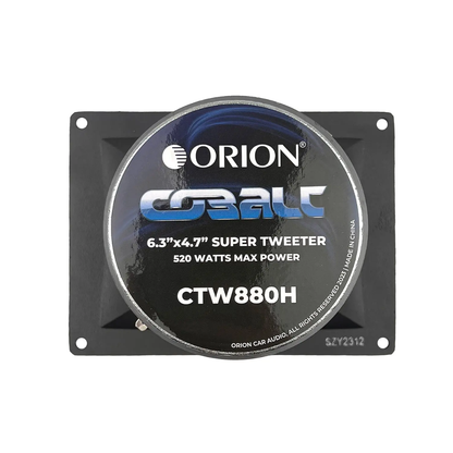 Orion CTW880H 6.3" x 4.7" 520W Peak 4-Ohm Aluminum Die-Cast Super Bullet Tweeter