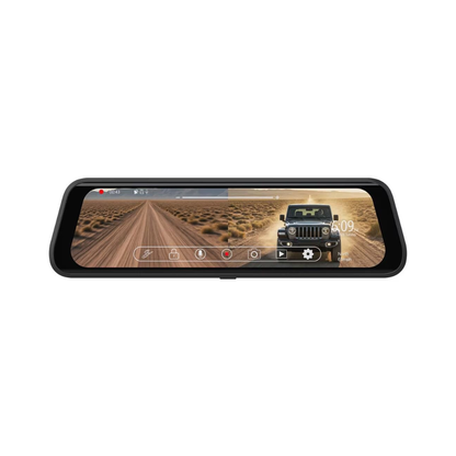 Stinger STR4KE 9.66" Rear-View Mirror Monitor w/ 4K Dash Cam & 2K Back-Up Cam