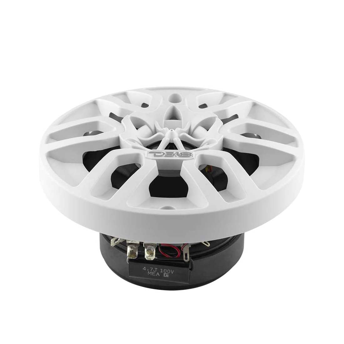 DS18 MP4/WH 4" 2-Way 150W Max 4-Ohms Marine Audio Speakers (Pair) - White