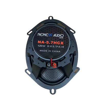 Nemesis Audio NA-5.7HCX 5" x 7" 2-Way 120W RMS 4-Ohms Car Coaxial Speakers
