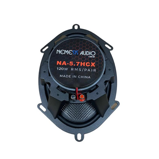 Nemesis Audio NA-5.7HCX 5" x 7" 2-Way 120W RMS 4-Ohms Car Coaxial Speakers