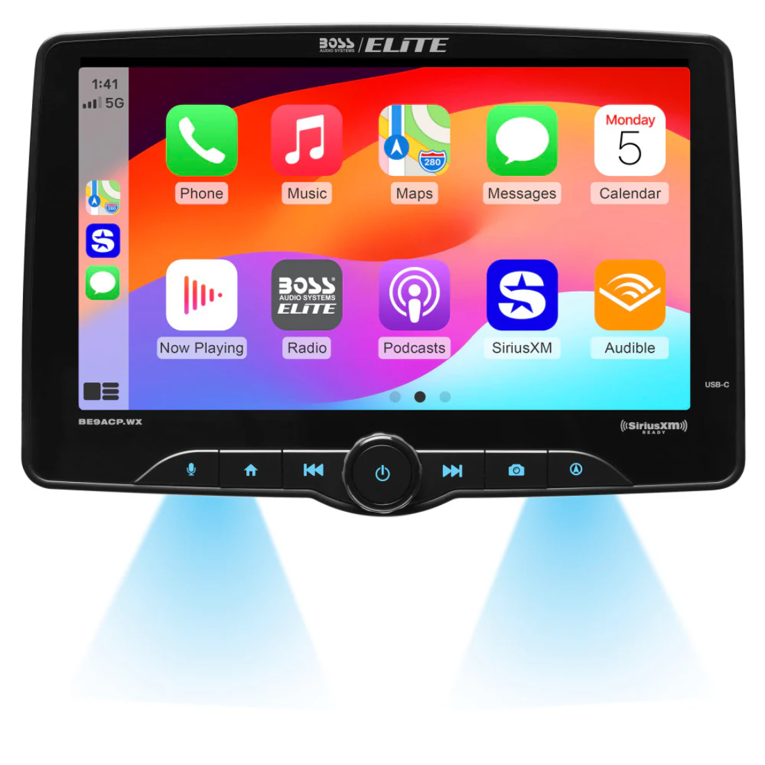 Boss Audio BE9ACP.WX Digital Multimedia Receiver w/ Apple CarPlay & Android Auto
