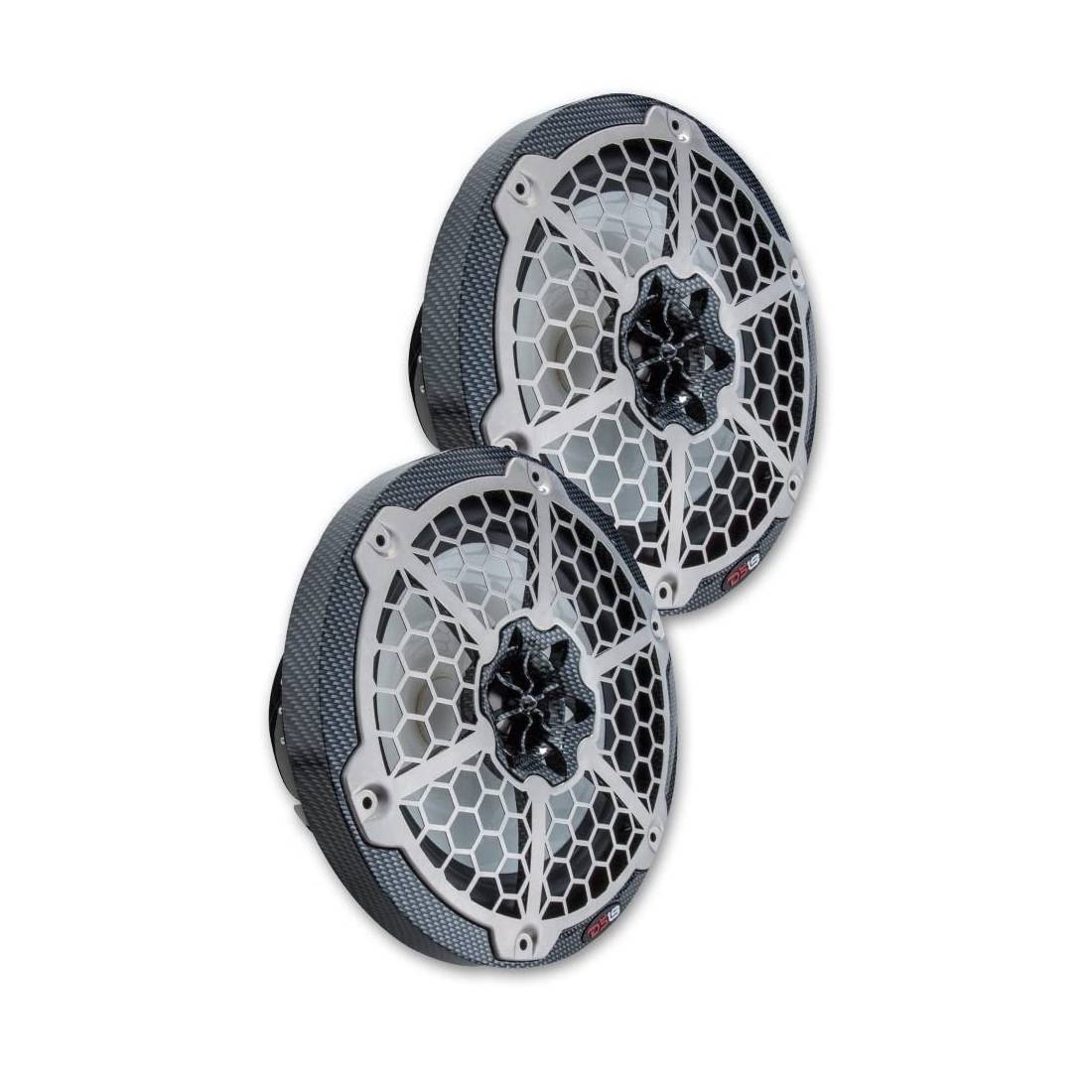 DS18 CF8 375 Watts Max 8" 2-Way Carbon Fiber Hydro Marine Speakers