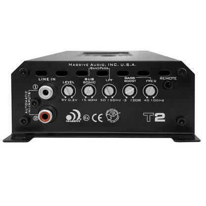 Massive Audio T2 - 800 Watts @ 1 Ohm Monoblock Amplifier