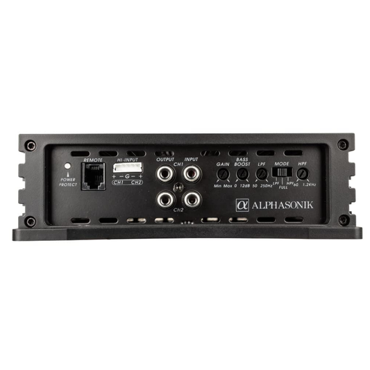 Alphasonik NA1600.2 Neuron Series 2-Channel 1600W Max Class-A/B Car Amplifier