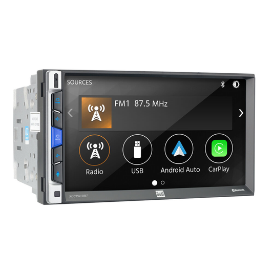 Dual XDCPA10BT 7" Digital Multimedia Receiver w/ Apple CarPlay & Android Auto