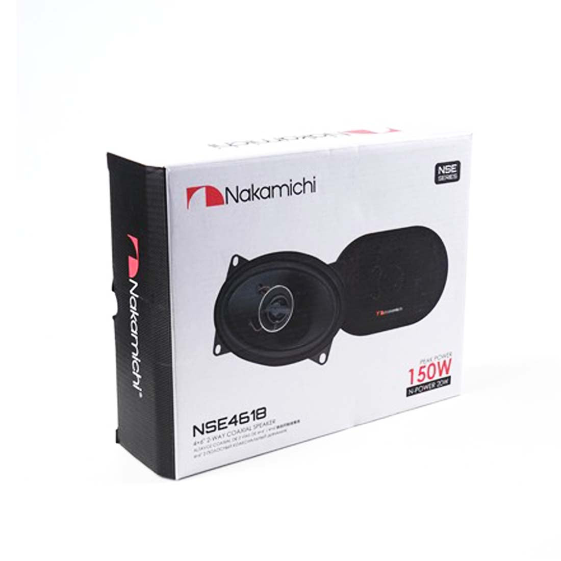 Nakamichi NSE4618 4" x 6" 2-Way 150W Peak Car Audio Coaxial Speakers (Pair)