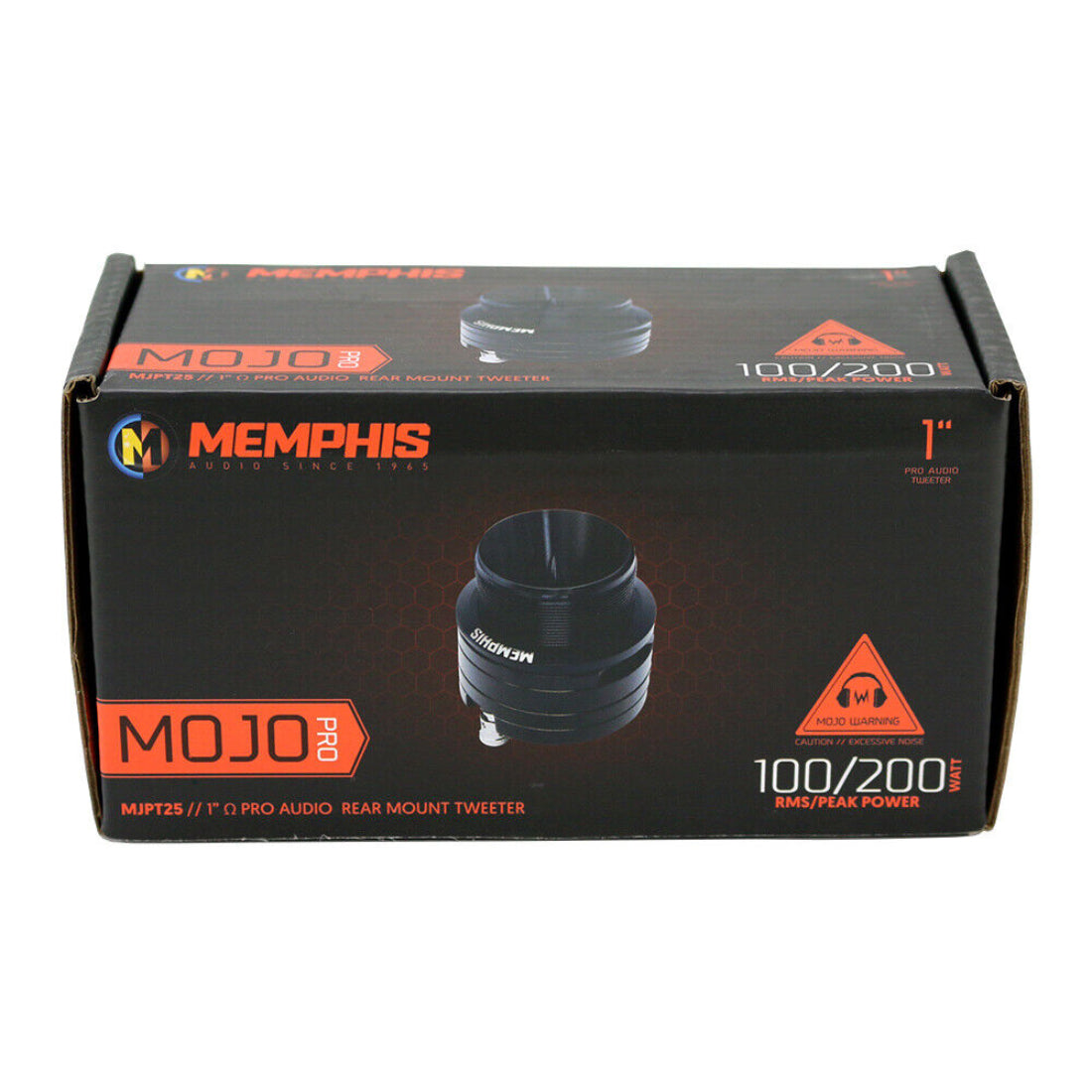 Memphis Audio MJPT25 1" 200W Max 4-Ohm Car Stereo Aluminum Bullet Dome Tweeters