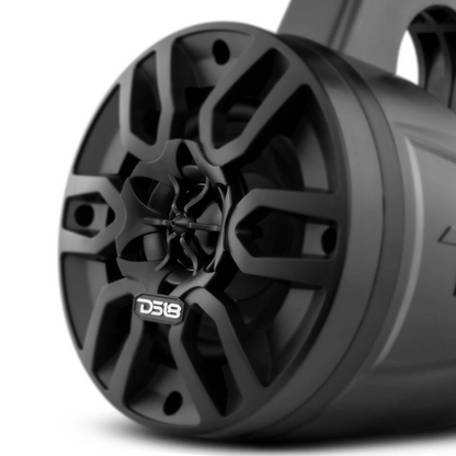 DS18 MP4TP/BK 4" 2-Way 150W Max 4-Ohm Marine Wakeboard Tower Speakers (Black)