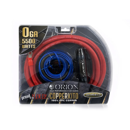 Orion COPPERKIT0 0-Gauge 100% Oxygen Free Copper OFC Car Amplifier Wiring Kit