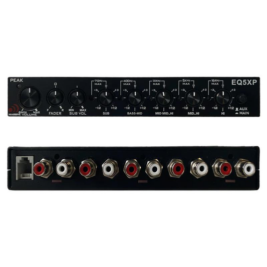 Massive Audio EQ5XP 1/2-DIN Car Audio 5 Band Parametric Equalizer / Crossover