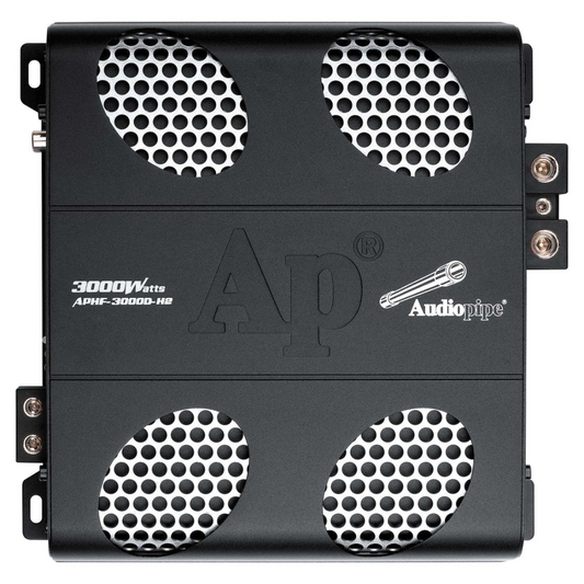 Audiopipe APHF-3000D-H2 Monoblock 3000W 2-Ohm Full Range Class-D Car Amplifier