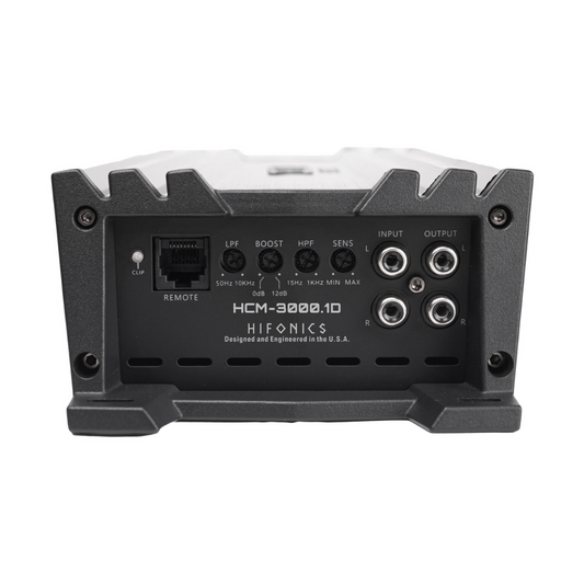 Hifonics HCM-3000.1D Monoblock 3000W Max Super D-Class Ultra-Compact Amplifier