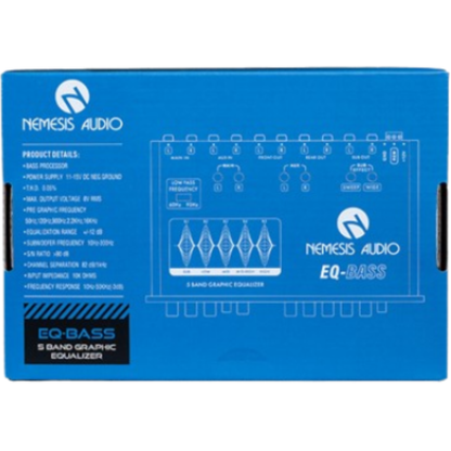 Nemesis Audio EQ-BASS 5-Band Graphic Equalizer with 8V Output