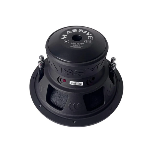 Massive Audio GTX124H 12" 1600W Peak Dual 4-Ohm Voice Coil DVC Car Subwoofer
