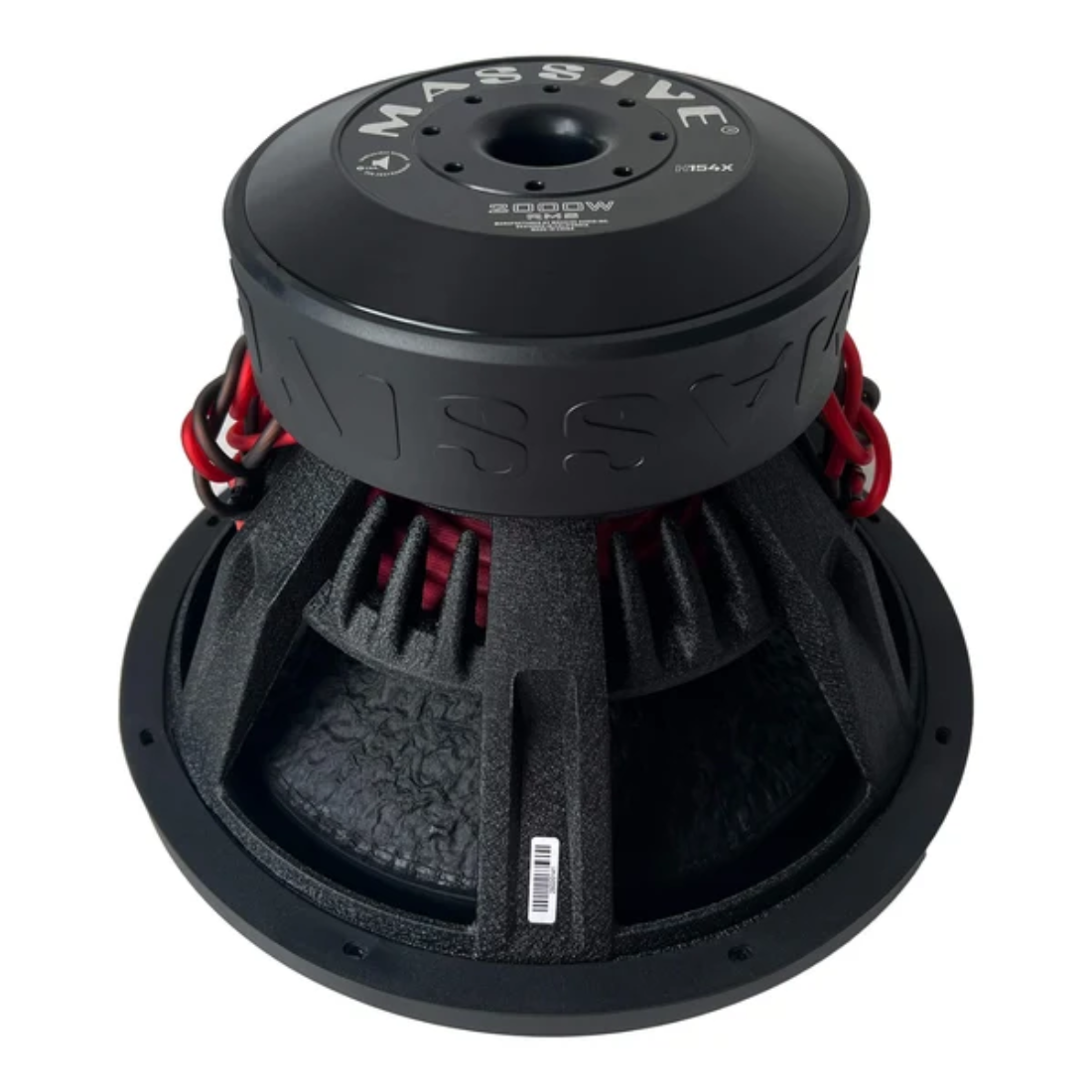 Massive Audio H154X 15" 4000 Peak 3" Dual 4-Ohm Voice Coil DVC Mega Subwoofer