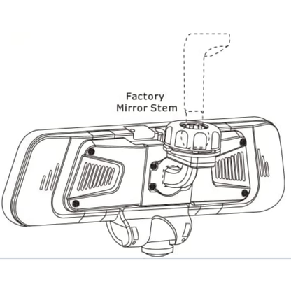 Rydeen VSM-UNI2 Universal Rearview Mirror Mount Adapter for any Rydeen Mirrors