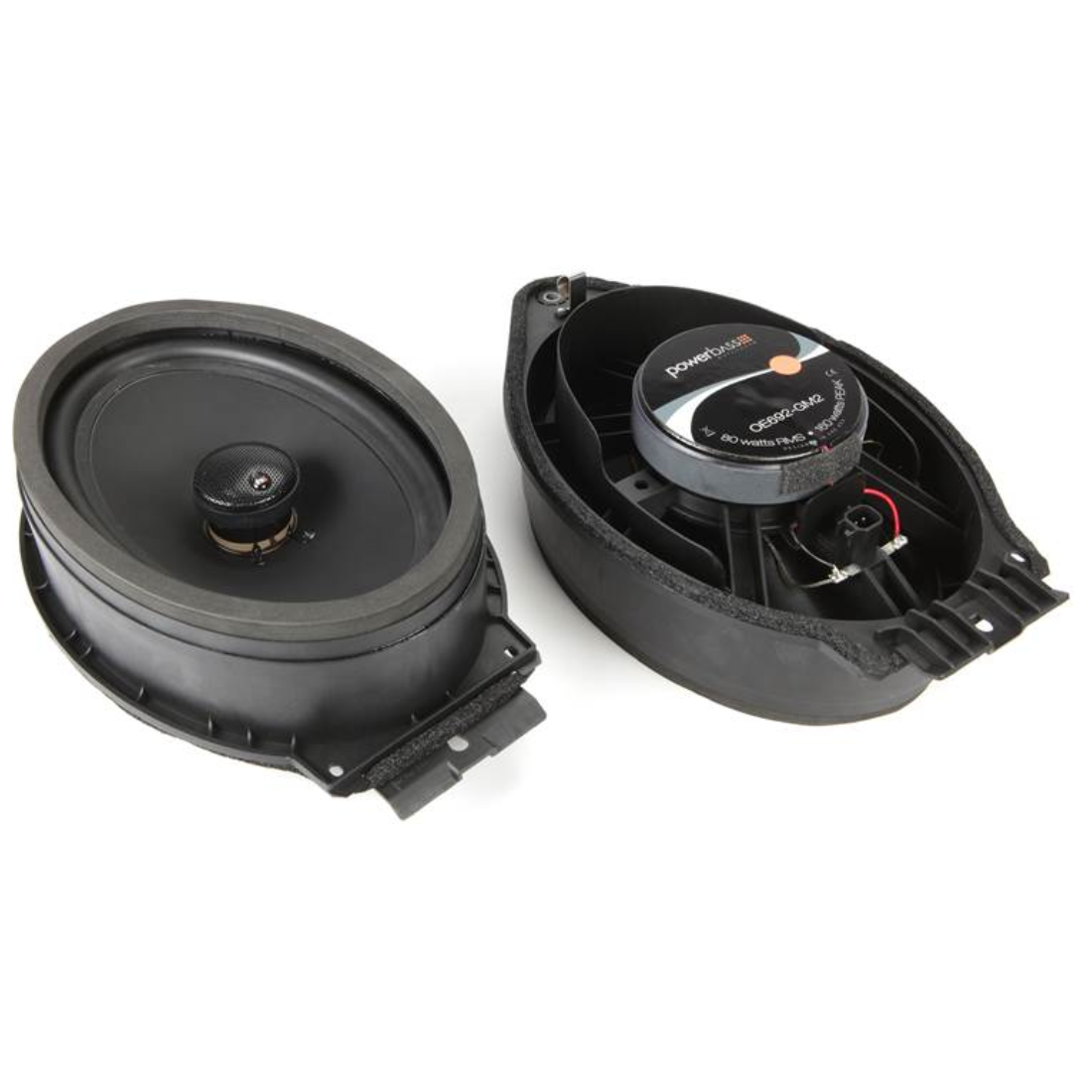 PowerBass OE692-GM2 6" x 9" 2-Ohm OEM Replacement Coaxial Speakers for Chevy/GMC