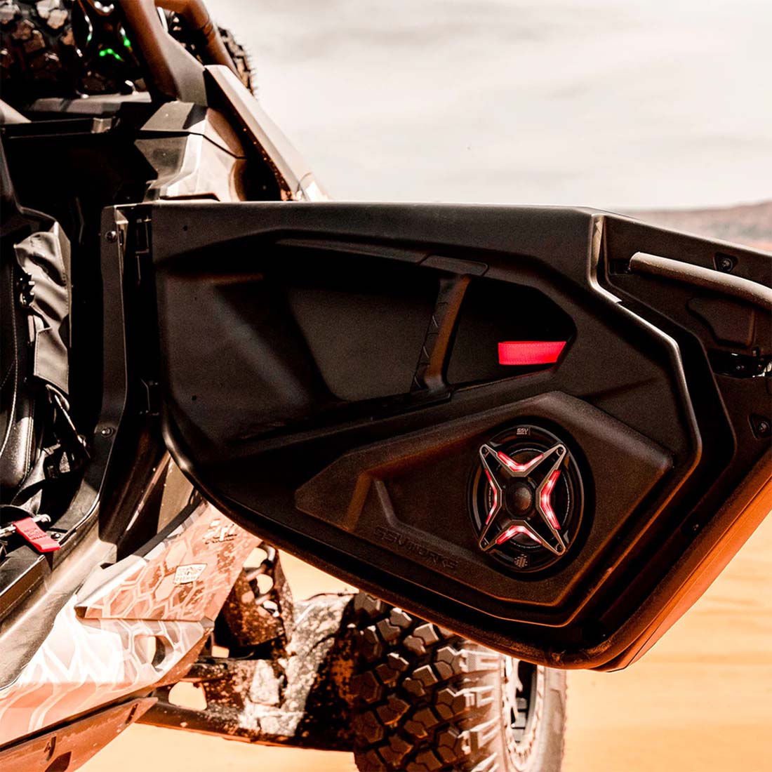 SSV Works 240-MAVR-DF65U 6.5" Empty Lower-Door Speaker Pods for Maverick R/X/RS