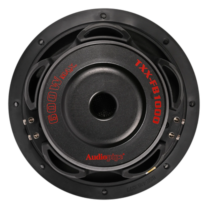 Audiopipe TXX-FB1000 10" 600W Peak Dual 4-Ohm DVC Shallow Mount Car Subwoofer