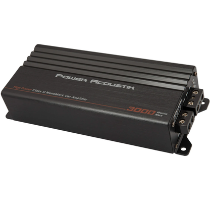 Power Acoustik MICRO1-3000D 1-CH Monoblock 3000W Max Class-D Compact Amplifier