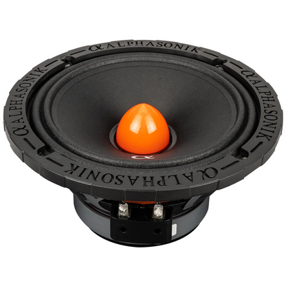 Alphasonik VCA654 6.5" 1400W Max 4-Ohm Car Audio Mid-Range Speakers (Pair)